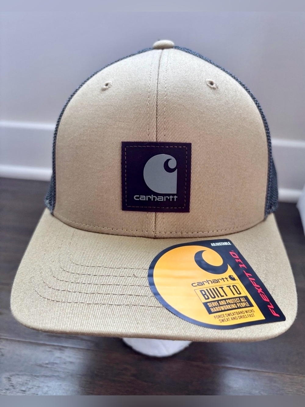 Carhartt Rugged FlexFit 110 twill mesh back,adjustable,sweat band,dries fast cap